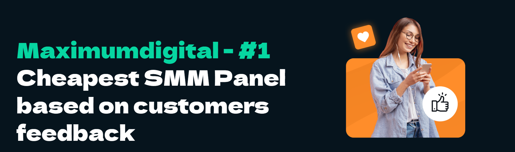 screenshot from front page of maximum digital smm website